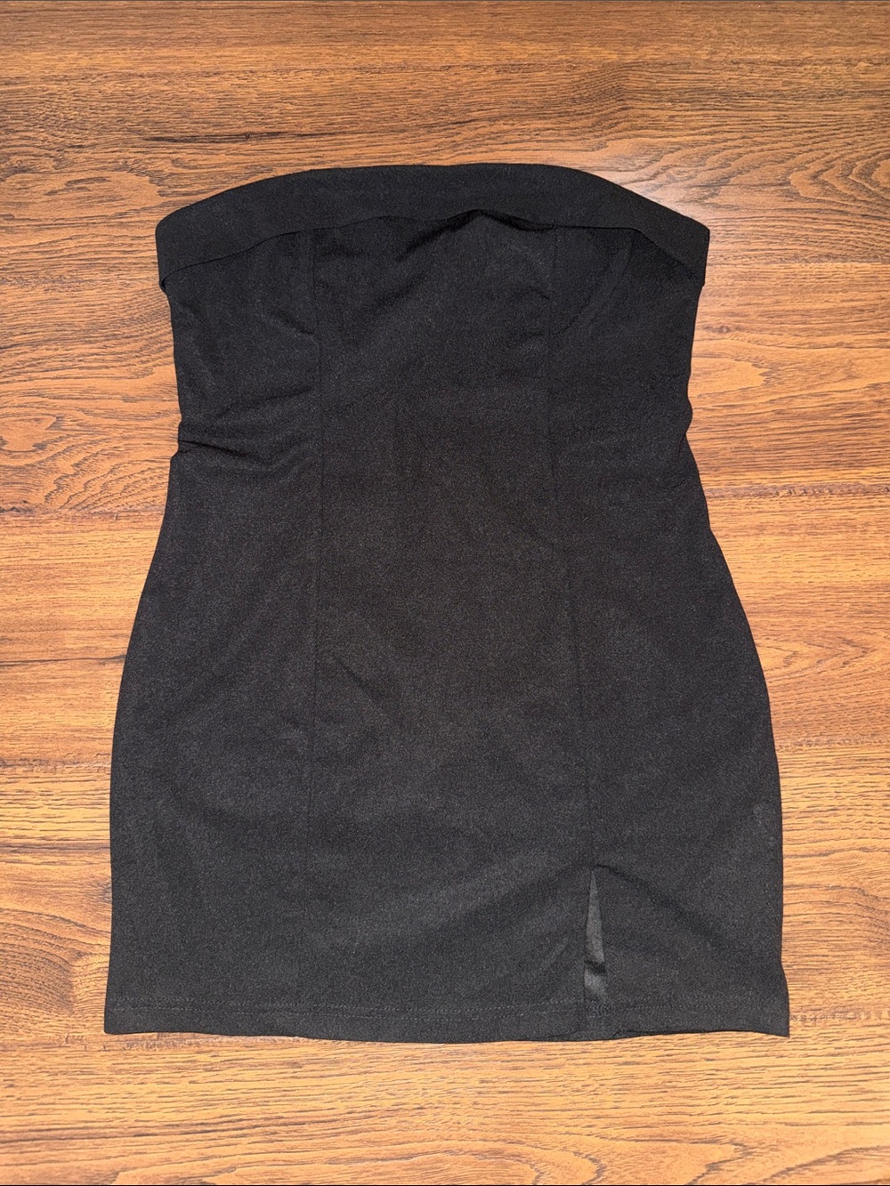 Strapless Black Bodycon Dress